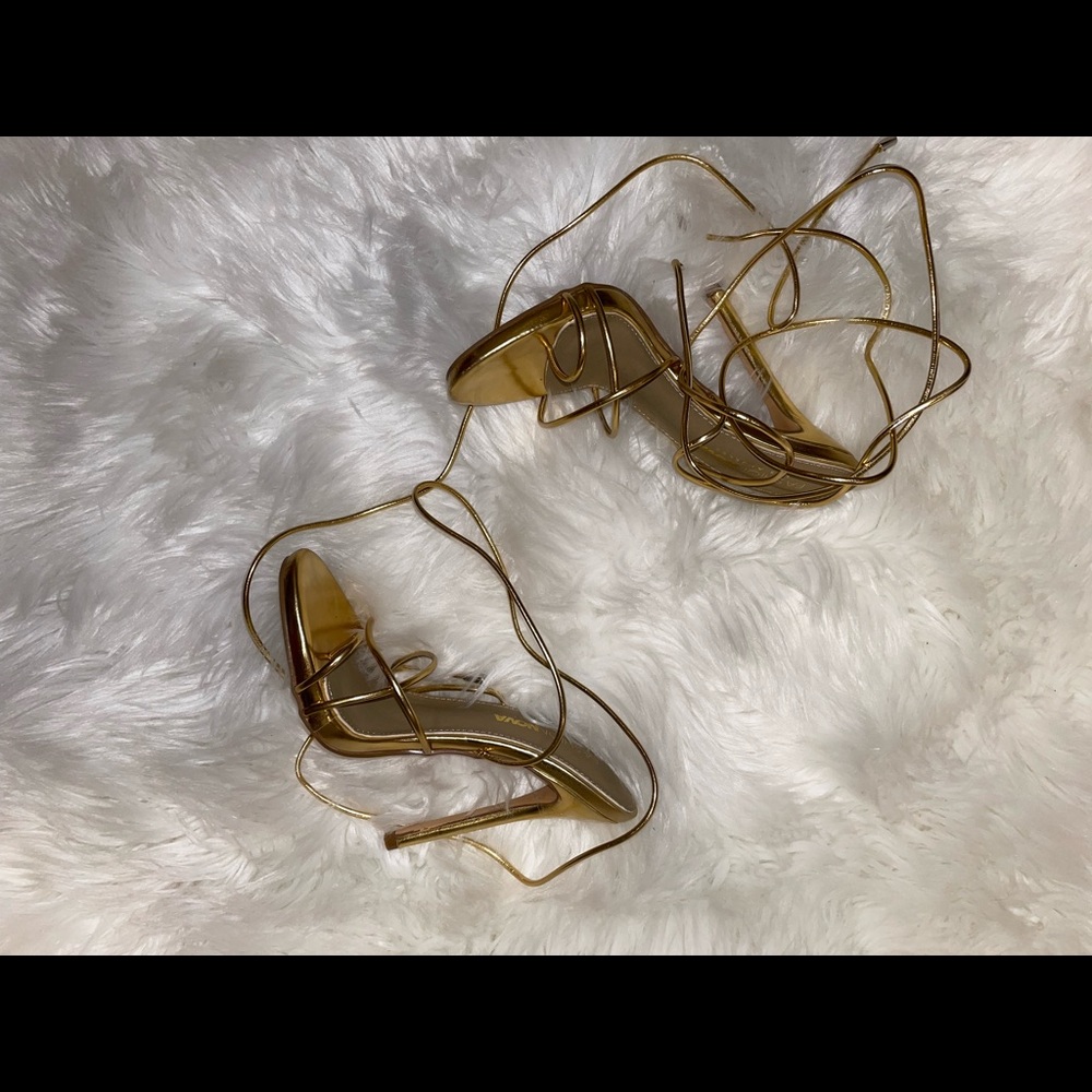 Gold heels